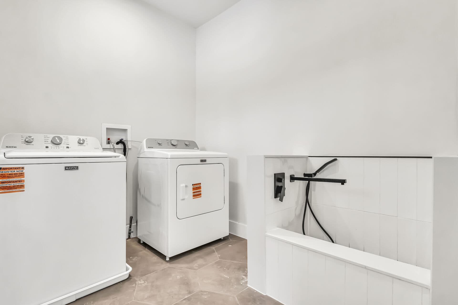 Washer, dryer and dog wash station